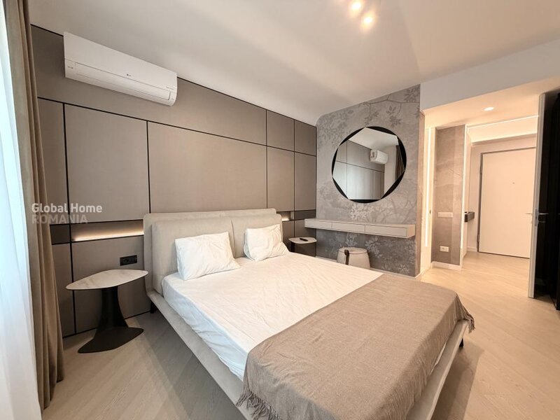 Cortina North Pipera, first rent, 3 rooms apartment + 2 parking + terrace.