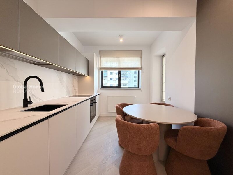 Cortina North Pipera, first rent, 3 rooms apartment + 2 parking + terrace.