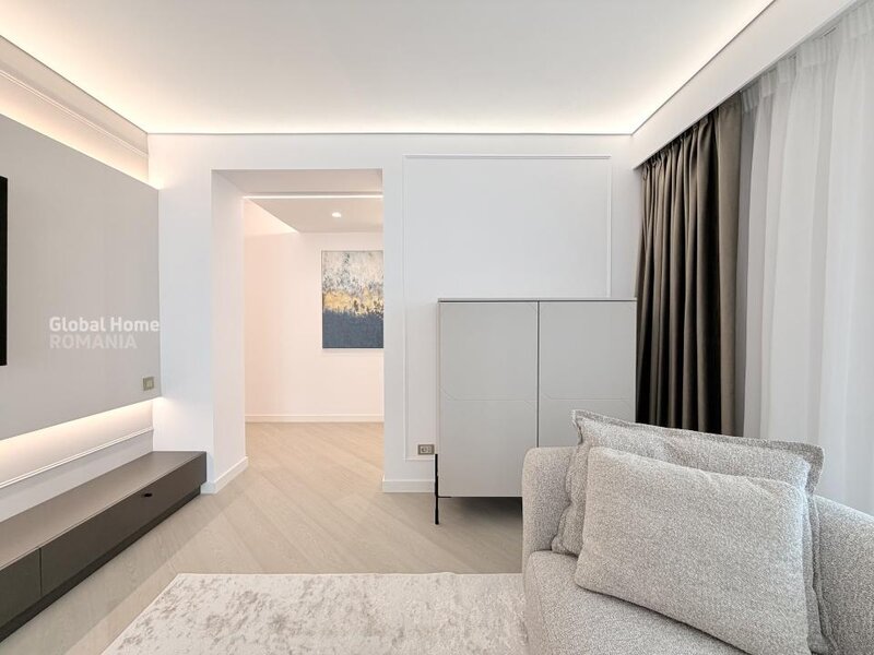 Cortina North Pipera, first rent, 3 rooms apartment + 2 parking + terrace.