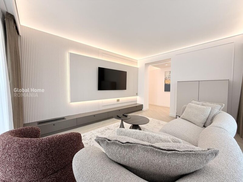Cortina North Pipera, first rent, 3 rooms apartment + 2 parking + terrace.