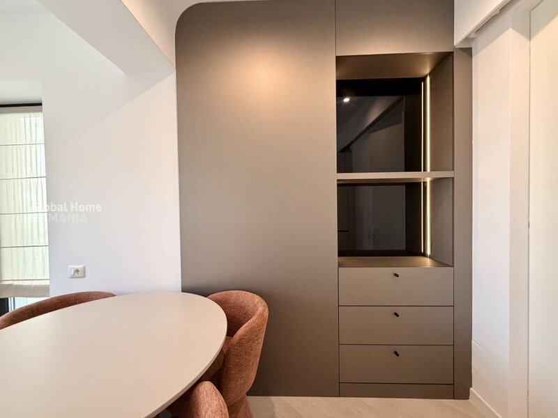 Cortina North Pipera, first rent, 3 rooms apartment + 2 parking + terrace.